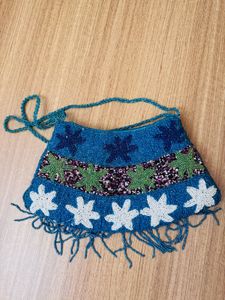 Y2k Boho Beaded Shoulder Bag