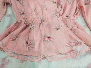 New Pink Floral Top