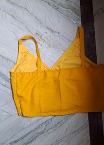 Yellow Co-ord Set with Cape