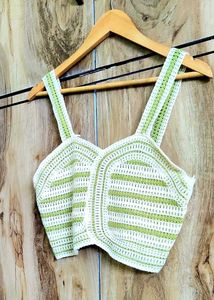 Crochet Crop Top - Bohemian Style Size-28-30