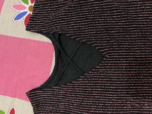 Sparkly Striped Long Sleeve bodysuit