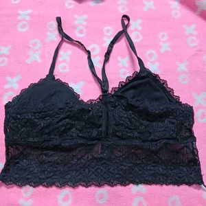Lace Bralette -🤎 Black