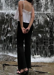 White peplum top