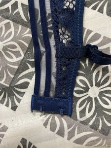 Navy Blue Lace Bra