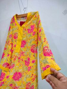 Yellow Floral Kurta