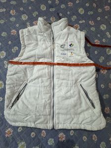 White Padded Vest Jacket