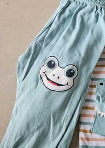 Cute Frog Pajama Set