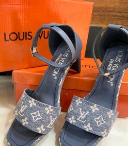 LV DENIM HEELS (Only In Cash)
