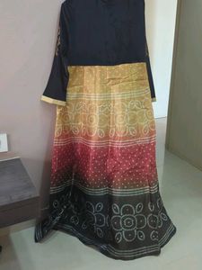 Stylish Ethnic Long dress with Embellishments