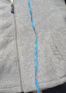 Gray Fleece Zip-Up Hoodie