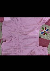 pink comforting soft chic top