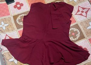 Maroon Formal top