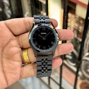Fossil Men's Black Metal Watch