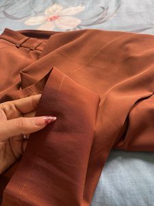 Premium Stylish Brown Pleated Trousers