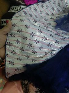 Designer Pink &amp; Navy Lehenga Choli Set