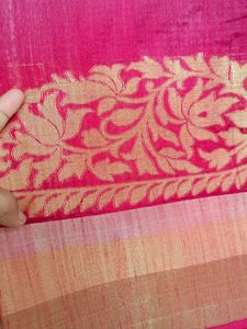 Elegant Pink &amp; Grey Saree