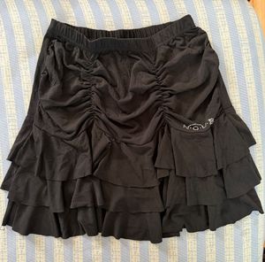 Black Ruffle Mini Skirt