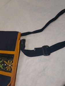 Embroidered Clutch with side bag