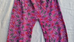 Cozy Feather Print Pajama Pants