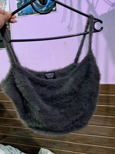 Cozy Fuzzy Crop Top - Perfect for Nights Out