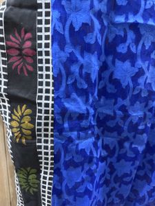 Beautiful Blue Floral Dupatta
