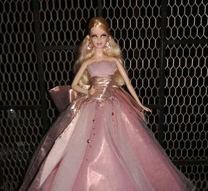 Sparkling Pink Ball Gown Barbie Doll