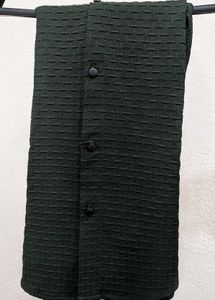 Textured Dark Green Shirt