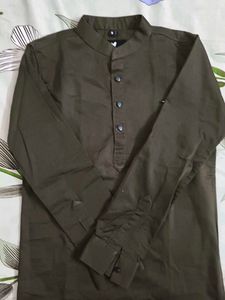Kid's Olive Green Kurta