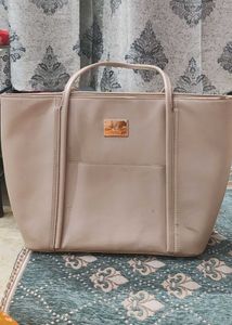 Stylish Beige Handbag