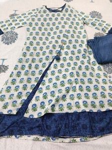 Biba Branded Kurta + Inner And Pant Set