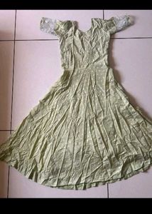 Elegant Mint Green Anarkali Gown