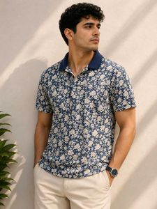 Floral Print Polo Shirt