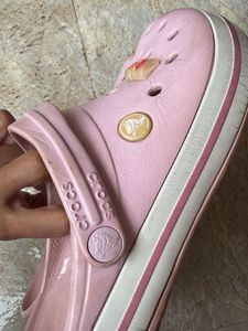 Light Pink Crocs with Charms