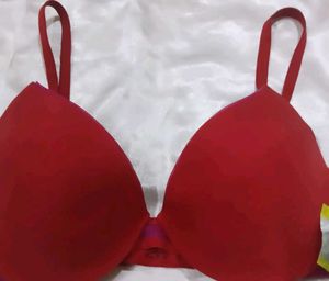 Red Padded Bra
