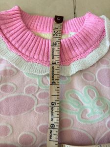 Cute Pink Baby Girl light woolen tshirt