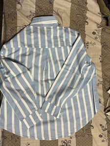 Blue Striped Heart Top