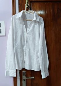 Classic White Button-Up Shirt