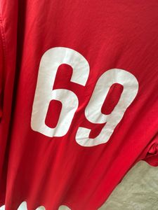 Nike Red "69" Dri-fit Football jersey