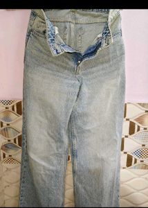 Washed Blue Denim Jeans
