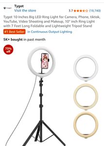 Ring Light with Stand