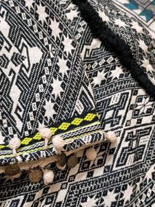 Fully Embroidered Mini Skirt