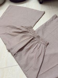 Boho Wide Leg Pants &amp; Knit Crop Top Set