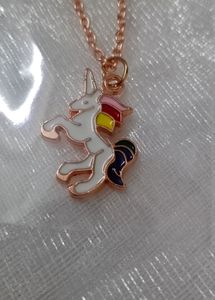 Combo Of 1Panda &amp; 1 Unicorn Chain Pendant