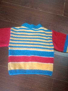 Colorful Striped Knit Sweater