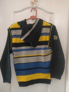 Kids Striped Zip-Up Hoodie