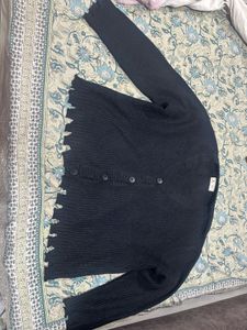 Chic Distressed Knit Cardigan