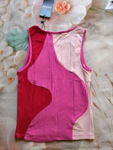 Vibrant Color Block Tank Top