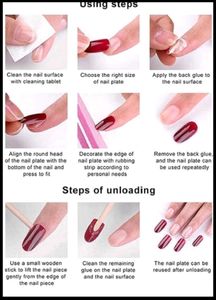 Glossy Red Almond Press-On Nails (24 Pcs)