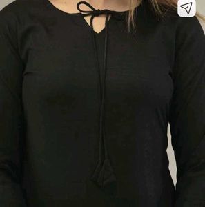 Black 🖤 rayon stylish kurti with plazo