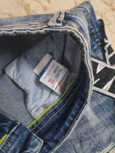 Men's Blue Washed Jeans